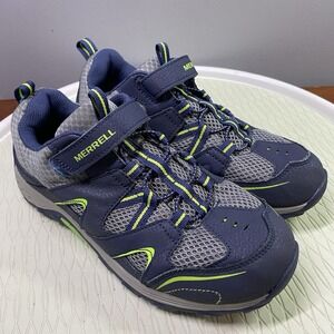 Merrell Boys Trail Chaser Blue/Green Hiking Shoes Sneakers Sz.6.5US Y Women Sz.7